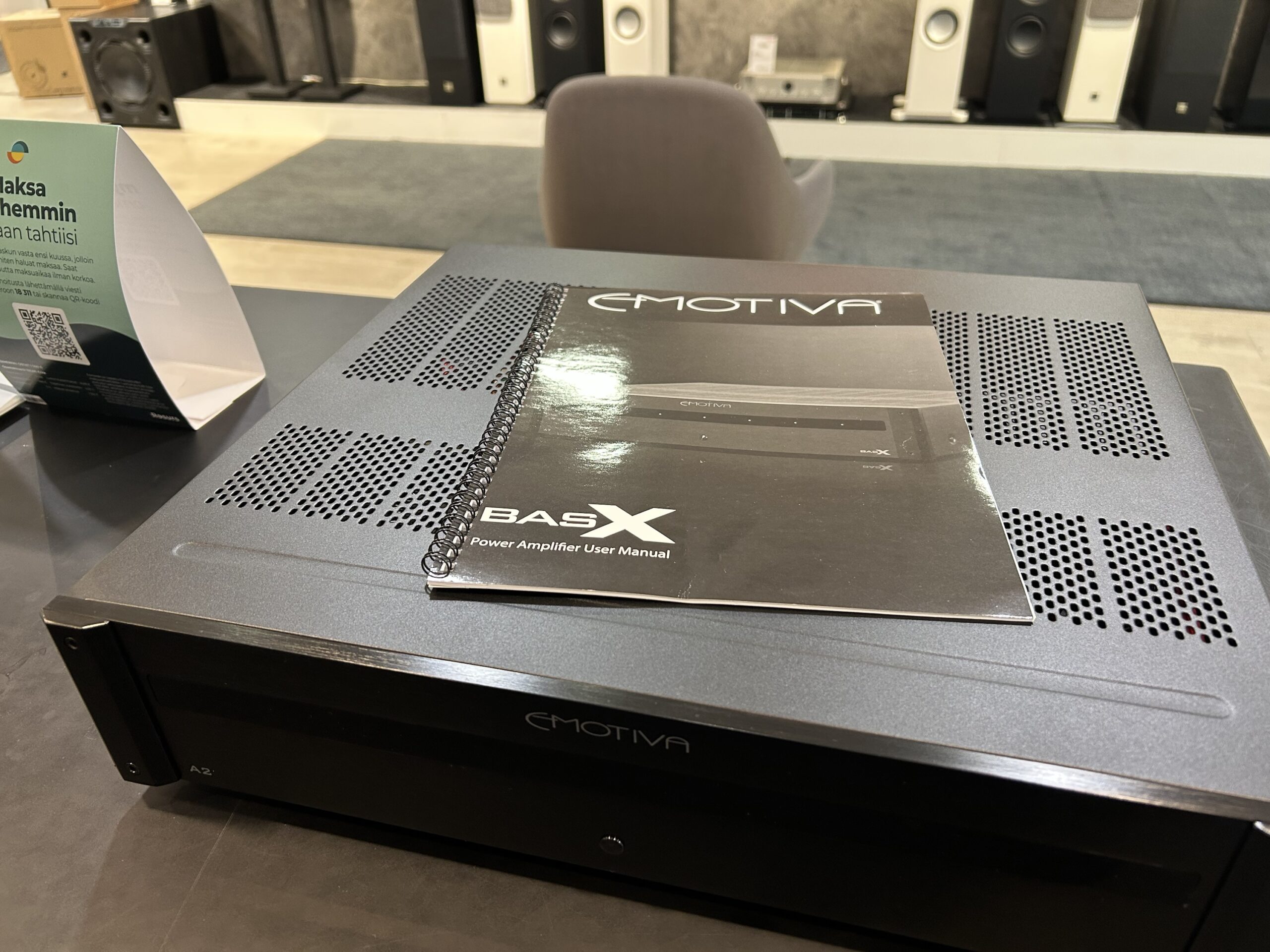 Emotiva Basx A2-päätevahvistin (vaihtolaite, Oulu) - Image 2