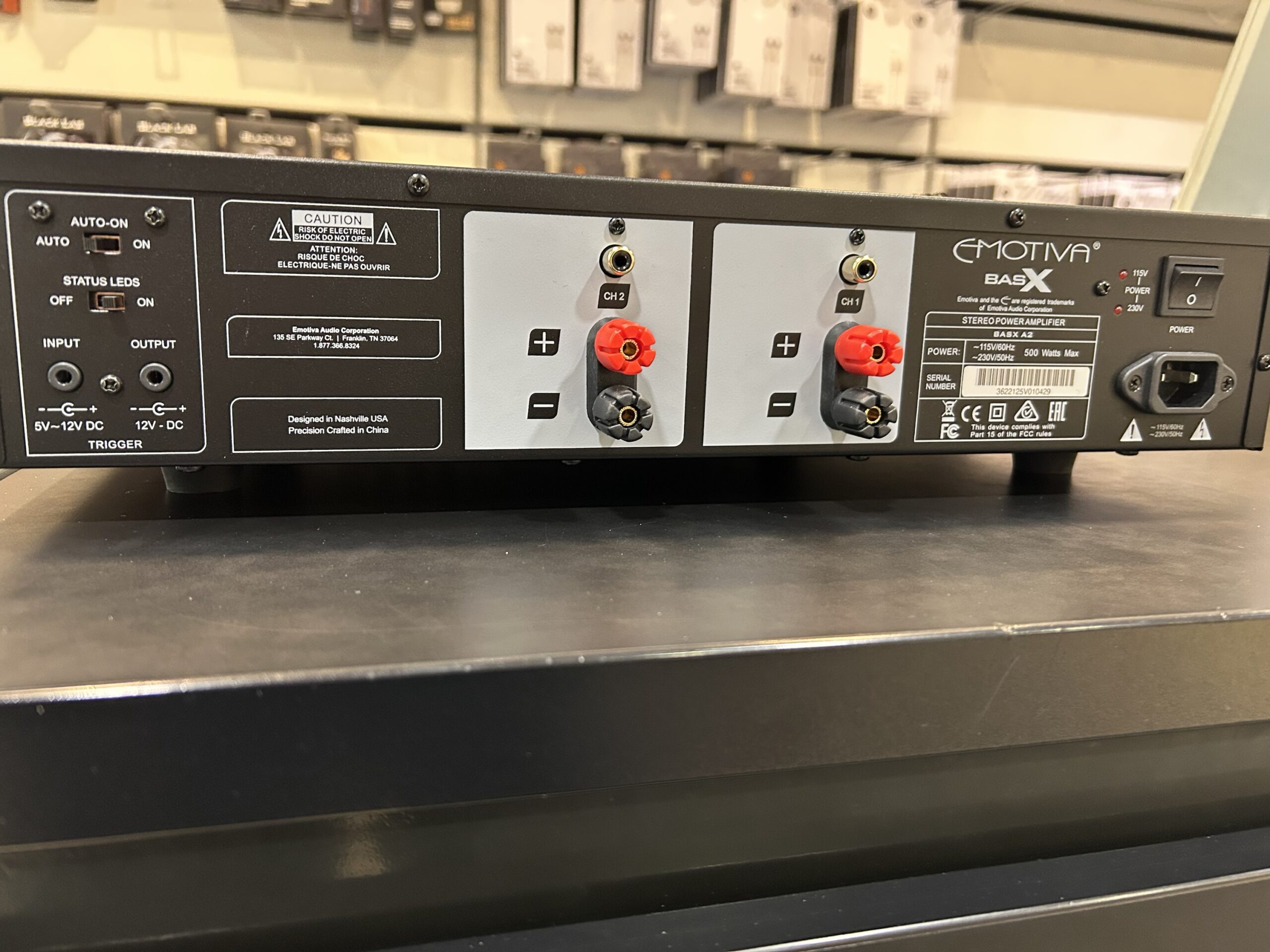 Emotiva Basx A2-päätevahvistin (vaihtolaite, Oulu) - Image 3