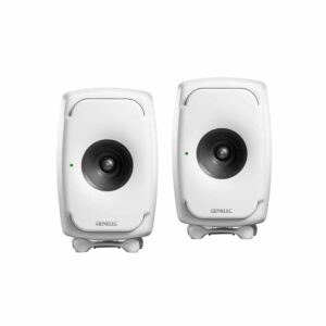 Genelec 8331AW valkoinen aktiivikaiutin pari, myymälän esittelykaiuttimet, Turku