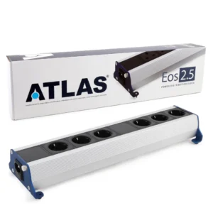 Atlas Cables Eos 2.5 Modular schuko, laadukas 6 paikkainen suodattamaton jakoblokki, liikkeen esittelylaite, TURKU